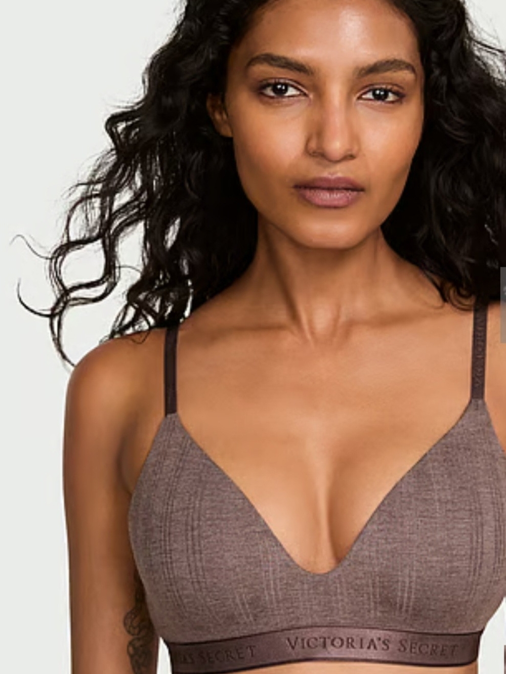 Victoria's Secret Brown Wireless T-Shirt Bra
